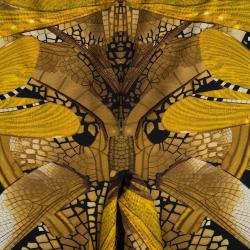 Pre Owned Alexander Mcqueen Multicolor Dragonfly Print Leggings S