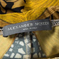 Pre Owned Alexander Mcqueen Multicolor Dragonfly Print Leggings S