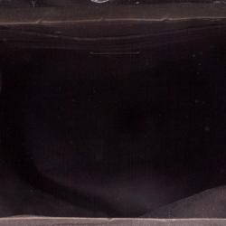 Pre Owned Alexander McQueen Dark Brown Patent Leather Elvie Satchel