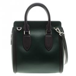 Pre Owned Alexander McQueen Tricolor Leather Small Heroine Satchel