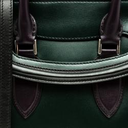 Pre Owned Alexander McQueen Tricolor Leather Small Heroine Satchel