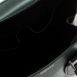Pre Owned Alexander McQueen Tricolor Leather Small Heroine Satchel