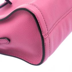 Alexander McQueen Pink Leather Mini Padlock Tote