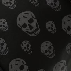 Pre Owned Alexander Mcqueen Black Skull Print Nylon De Manta Clutch