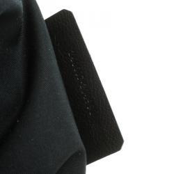 Pre Owned Alexander Mcqueen Black Skull Print Nylon De Manta Clutch