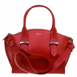 Alexander McQueen Red Leather Small Legend Tote bag