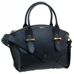 Pre Owned حقيبة أليكساندر مكوين ليغند جلد عجل أسود صغيرة