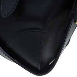 Pre Owned حقيبة أليكساندر مكوين ليغند جلد عجل أسود صغيرة