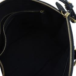 Pre Owned حقيبة أليكساندر مكوين ليغند جلد عجل أسود صغيرة