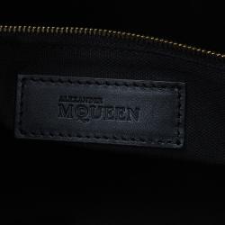 Pre Owned حقيبة أليكساندر مكوين ليغند جلد عجل أسود صغيرة