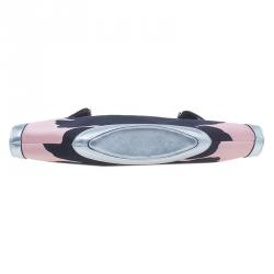 Pre Owned حقيبة كلتش أليسكاندر مكوين فلورال دي مانتا ستان أسود/وردي متوسطة