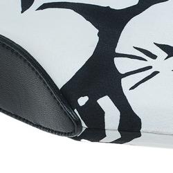 Pre Owned Alexander McQueen Black/White Satin Naive Pagan-Print Small De Manta Clutch