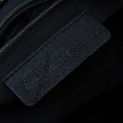 Pre Owned Alexander McQueen Black Leather Medium De Manta Clutch