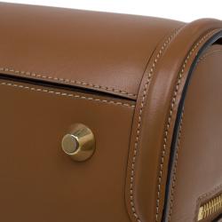 Pre Owned Alexander McQueen Brown Leather Medium Heroine Tote