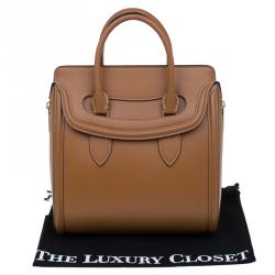 Pre Owned Alexander McQueen Brown Leather Medium Heroine Tote