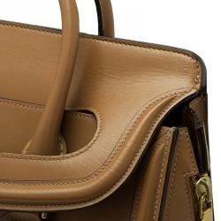 Pre Owned Alexander McQueen Brown Leather Medium Heroine Tote 