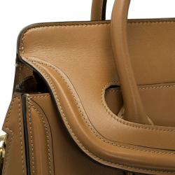 Pre Owned Alexander McQueen Brown Leather Medium Heroine Tote 