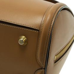 Pre Owned Alexander McQueen Brown Leather Medium Heroine Tote 