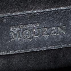 Pre Owned Alexander McQueen Bi Color Python Leather Heroine Chain Shoulder Bag