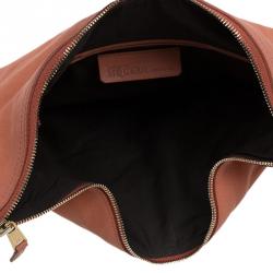 Pre Owned Alexander McQueen Orange Leather Medium Faithful De Manta Clutch