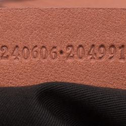 Pre Owned Alexander McQueen Orange Leather Medium Faithful De Manta Clutch