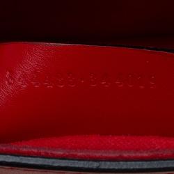 Pre Owned Alexander McQueen Red Leather Mini Heroine Chain Crossbody Bag