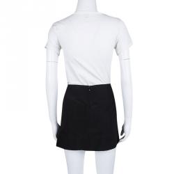 Pre Owned Alexander Wang Black Pleated Mini Skirt M