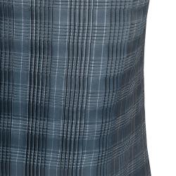 Pre Owned Alexander Wang Silver Pleated Pencil Skirt M