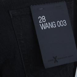 Pre Owned Alexander Wang Black Denim Straight Fit Jeans M