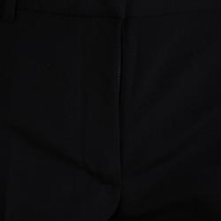 Pre Owned Alexander Wang Black Wool Pocket Detail High Waist Straight Fit Pants S