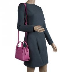 Alexander Wang Fuschia Leather Small Rogue Satchel
