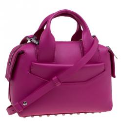 Alexander Wang Fuschia Leather Small Rogue Satchel