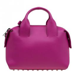 Alexander Wang Fuschia Leather Small Rogue Satchel