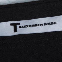 T by Alexander Wang Black Cold Shoulder Shift Dress L 