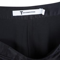 Pre Owned T by Alexander Wang Black Silk Satin Mini Shorts S