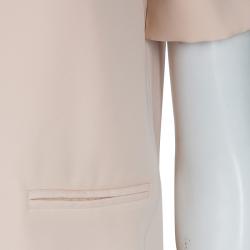 T By Alexander Wang Beige Welt Pocket Detail Short Sleeve Blouse S