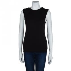 T by Alexander Wang Black Knit Low Back Detail Sleeveless Top S