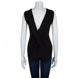 T by Alexander Wang Black Knit Low Back Detail Sleeveless Top S