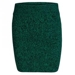 T by Alexander Wang Green Slub Wool Skirt XS
