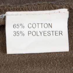 Pre Owned Alexander Wang Brown Faux Suede Colorblock Midi Dress S