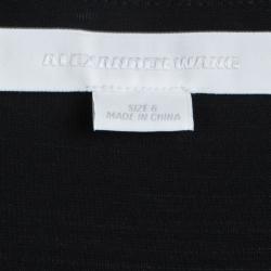 Pre Owned Alexander Wang Black Cutout Detail Sleeveless Draped Dress M