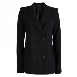 Alexander Wang Black Double Breasted Notched Collar Blazer M