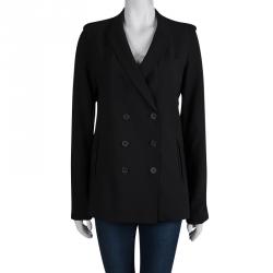 Alexander Wang Black Double Breasted Notched Collar Blazer M