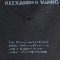 Alexander Wang Black Double Breasted Notched Collar Blazer M