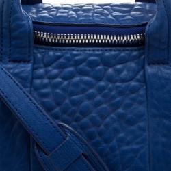 Pre Owned Alexander Wang Blue Leather Mini Rockie Satchel
