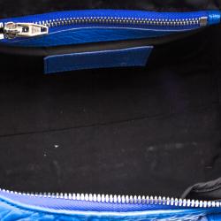 Pre Owned Alexander Wang Blue Leather Mini Rockie Satchel