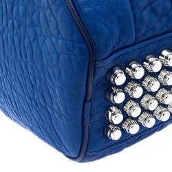 Pre Owned Alexander Wang Blue Leather Mini Rockie Satchel