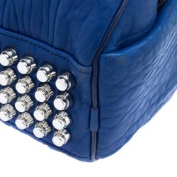 Pre Owned Alexander Wang Blue Leather Mini Rockie Satchel