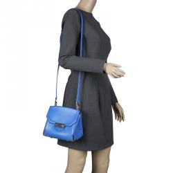 Pre Owned Alexander Wang Blue Leather Small Marion Shoulder Bag