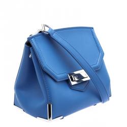 Pre Owned Alexander Wang Blue Leather Small Marion Shoulder Bag